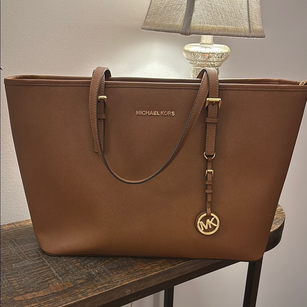 Michael Kors Brown Quinn Leather Tote